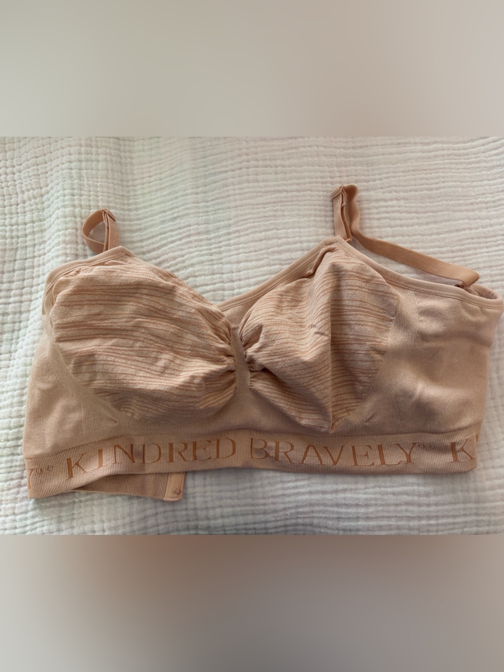 Kindred Bravely Blush Nude Ribbed Nursing Bralette